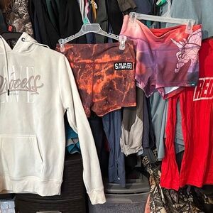 Hoodies and shorts